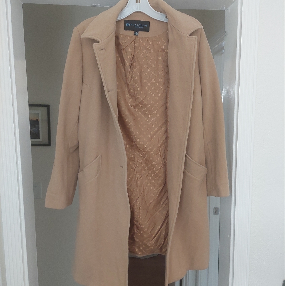 Kenneth Cole Tan wool trench coat